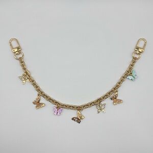 Multicolor Butterflies Bag Charm Accessories